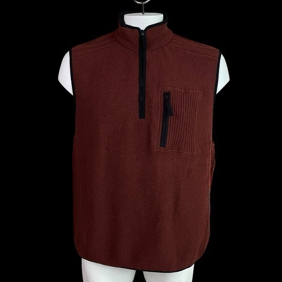 The Territory Ahead Wool Sweater Vest Men’s XL Full Zip - Picture 1 of 9